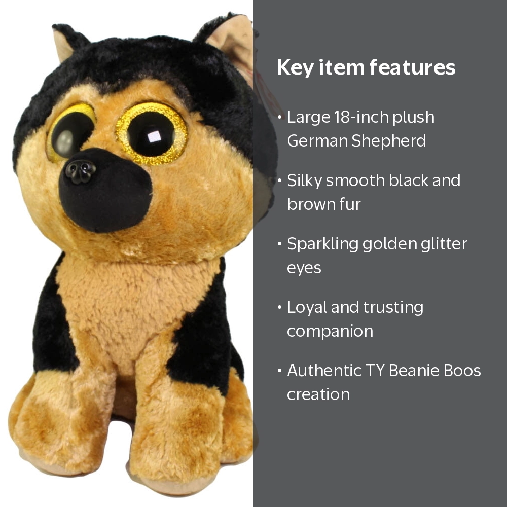 TY Beanie Boos - SPIRIT the German Shepherd (Glitter Eyes)(LARGE
