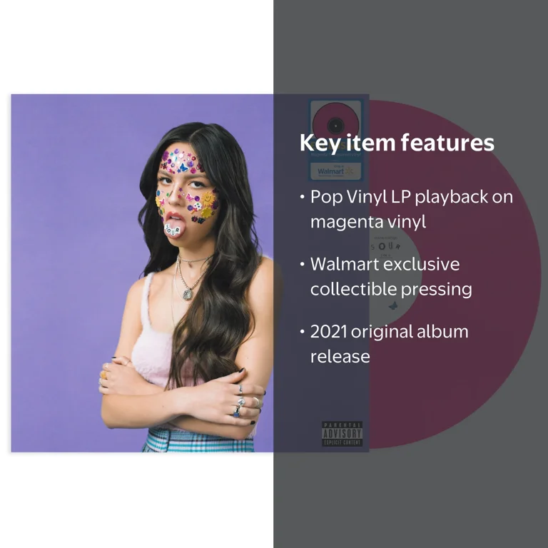 Olivia Rodrigo, SOUR Vinyl LP, Walmart Exclusive Magenta