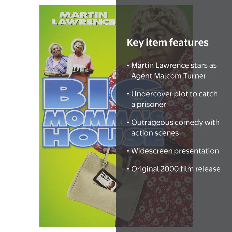 Big Momma's House - Family Comedy DVD featuring Martin Lawrence as