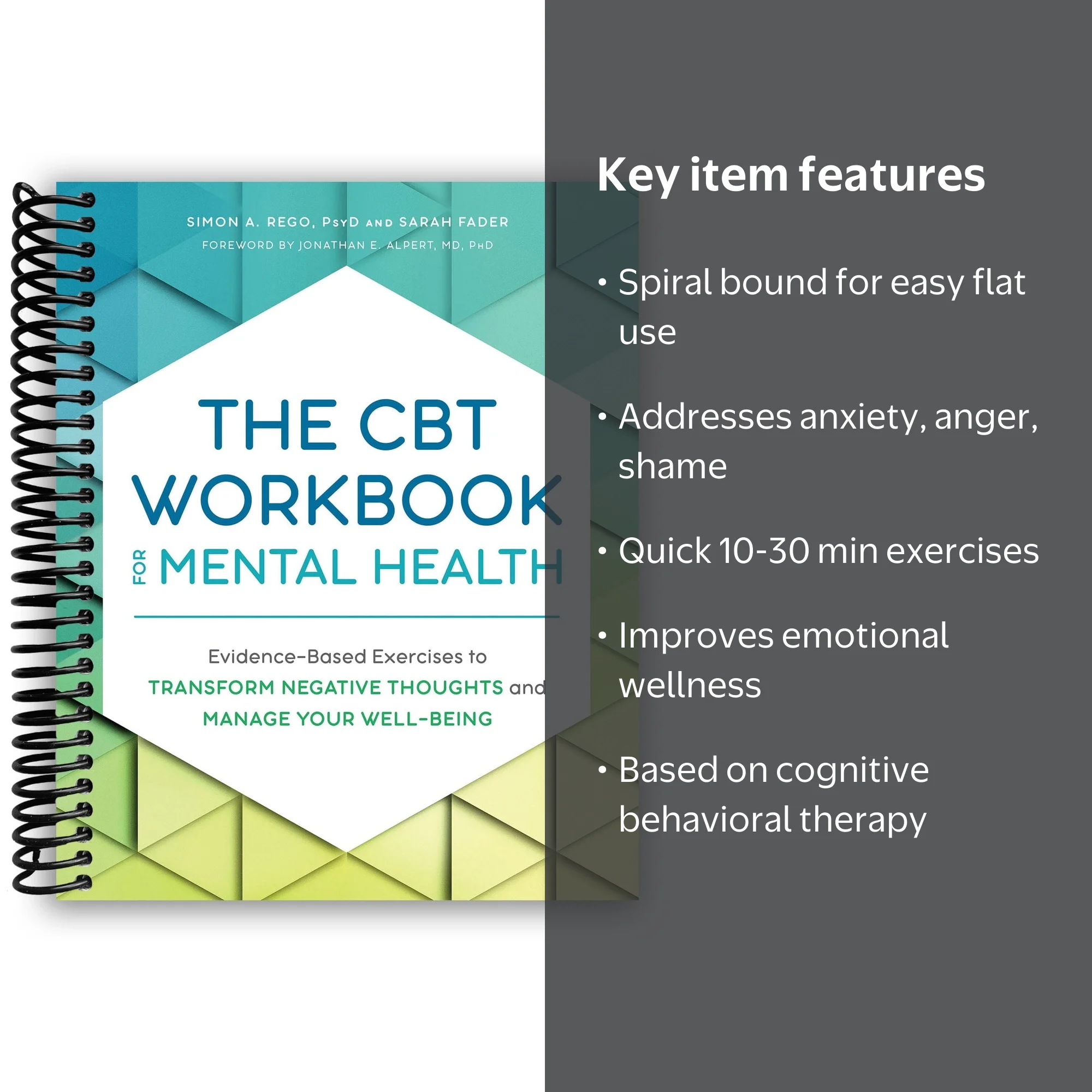 Simon Rego, The CBT Workbook for Mental Health, Evidence-Based