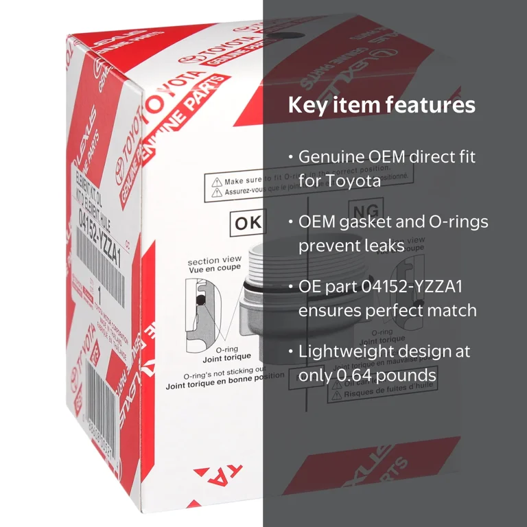 Toyota, Engine Oil Filter, 04152-YZZA1, OEM Genuine - Walmart.com