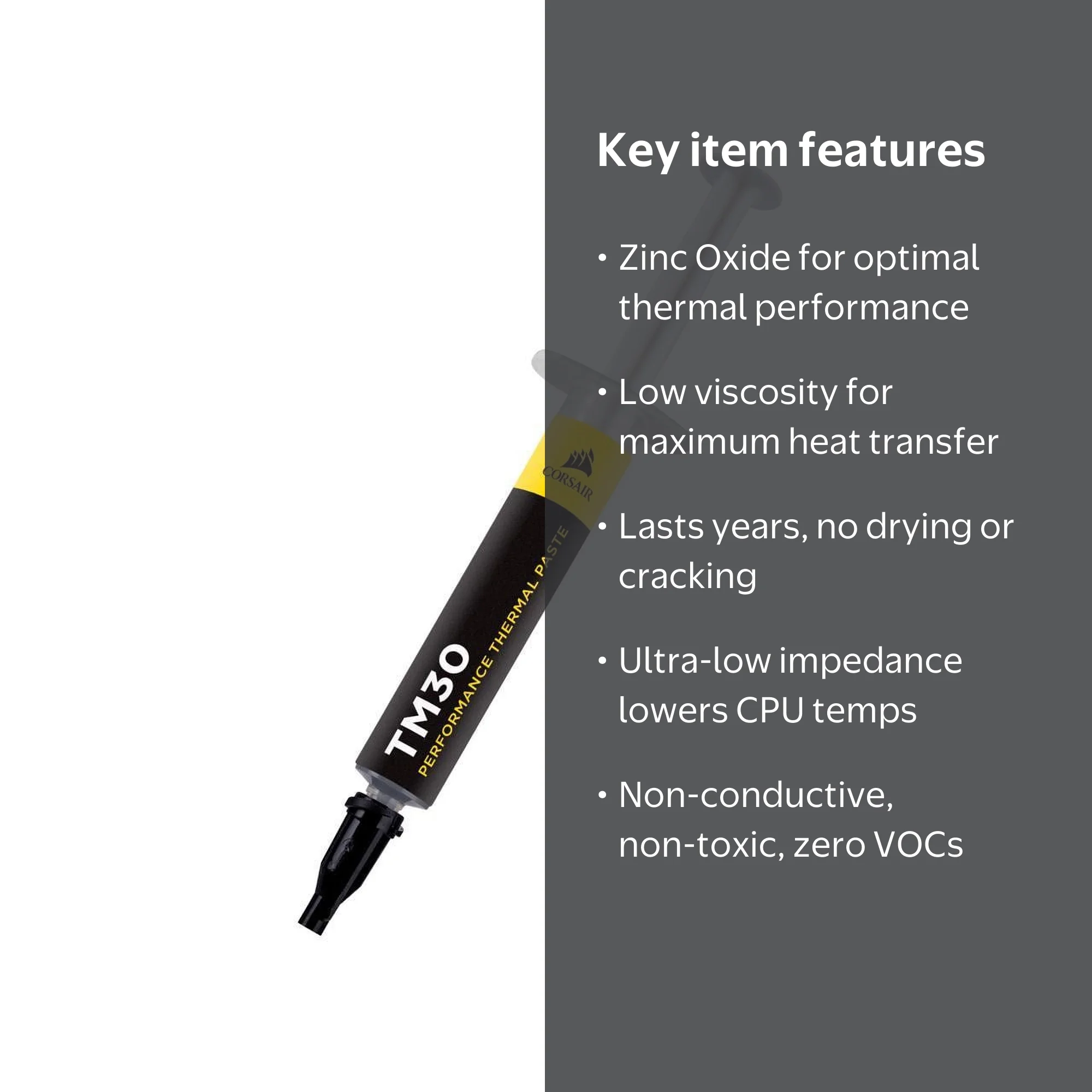 Corsair TM30 Performance PC Thermal Paste - Ultra-Low Thermal