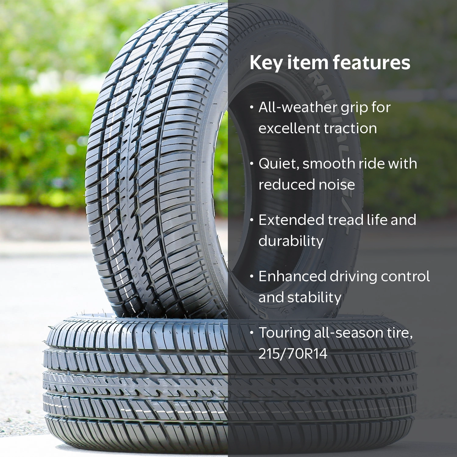 Cooper Cobra Radial G/T 215/70R14 96T A/S All Season Tires, Set of