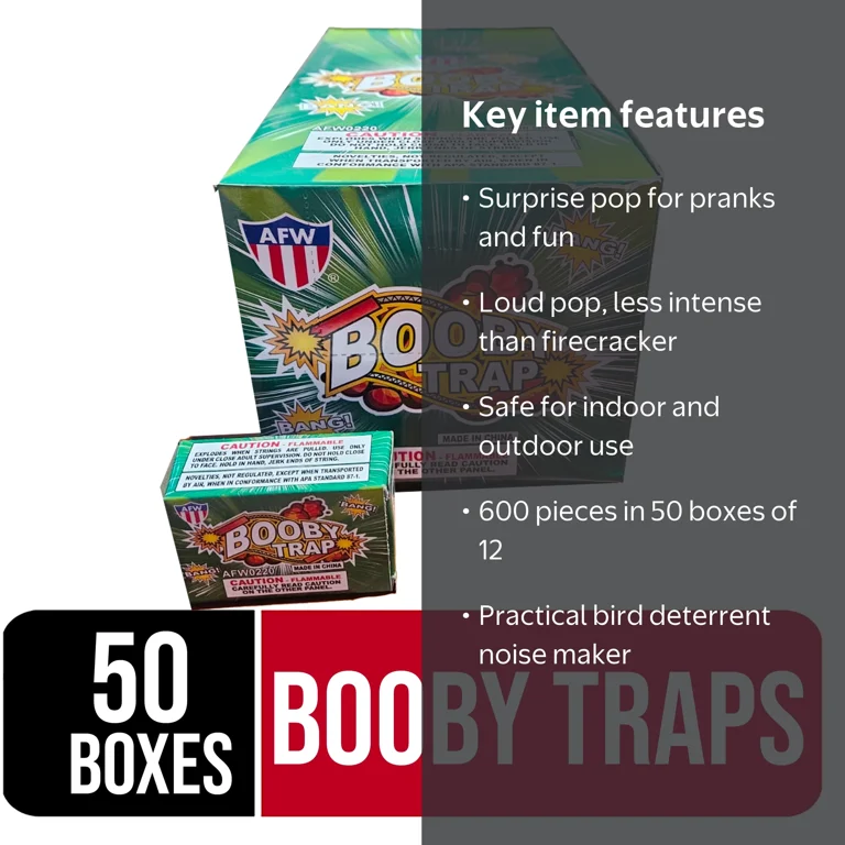 600 Booby Trap Pull String Snaps (50 Boxes of 12) - Walmart.com
