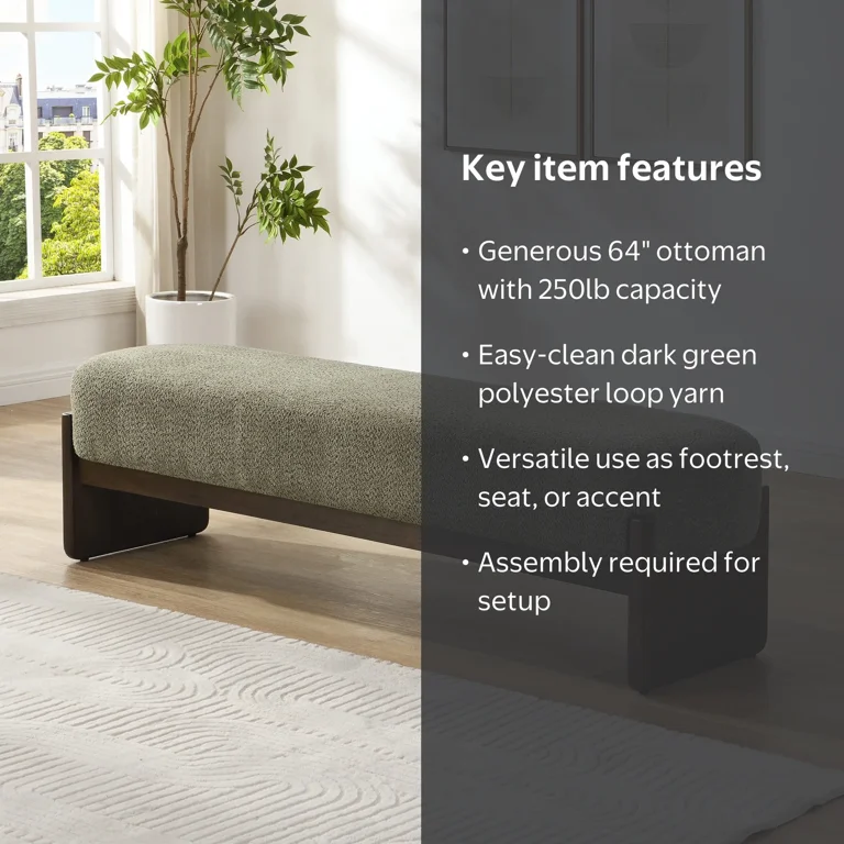 Christopher Knight Home Loop Yarn Rectangle Ottoman Bench with