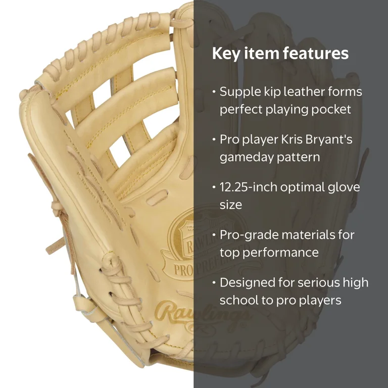 Rawlings プロ支給品 Rawlings Pro Preferred 12.25-inch Glove, Kris Bryant, Right Hand