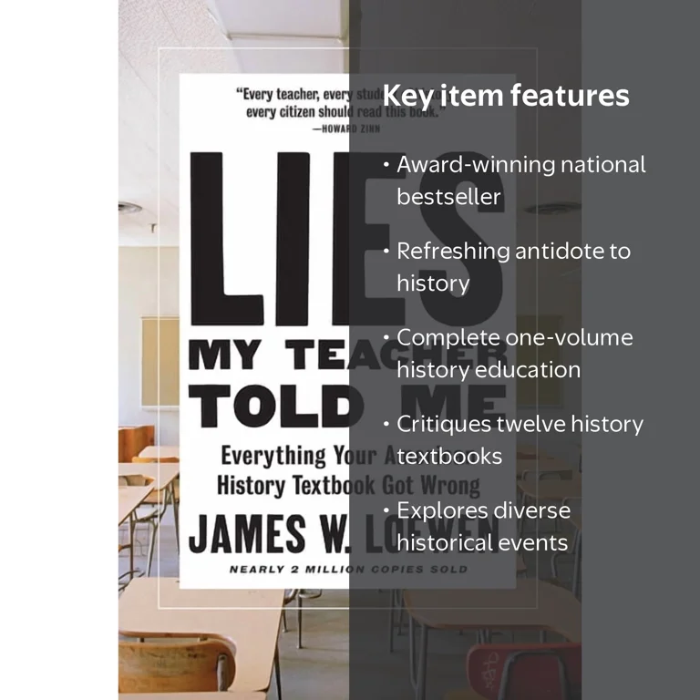 James W Loewen, Book, Lies My Teacher Told Me, New Edition