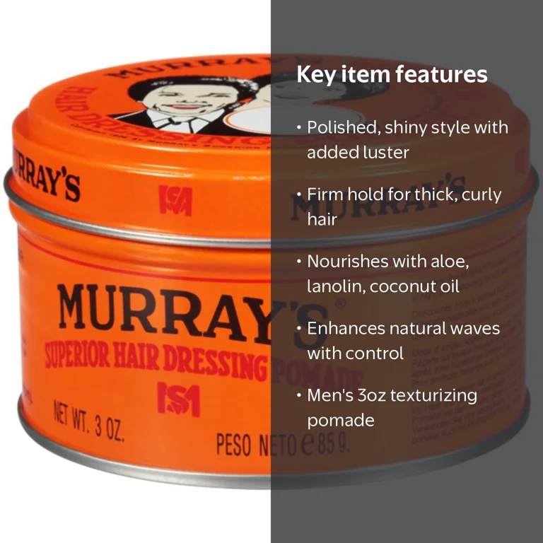 Murray's, Superior Shine Texturizing Hair Dressing Pomade, 3 oz