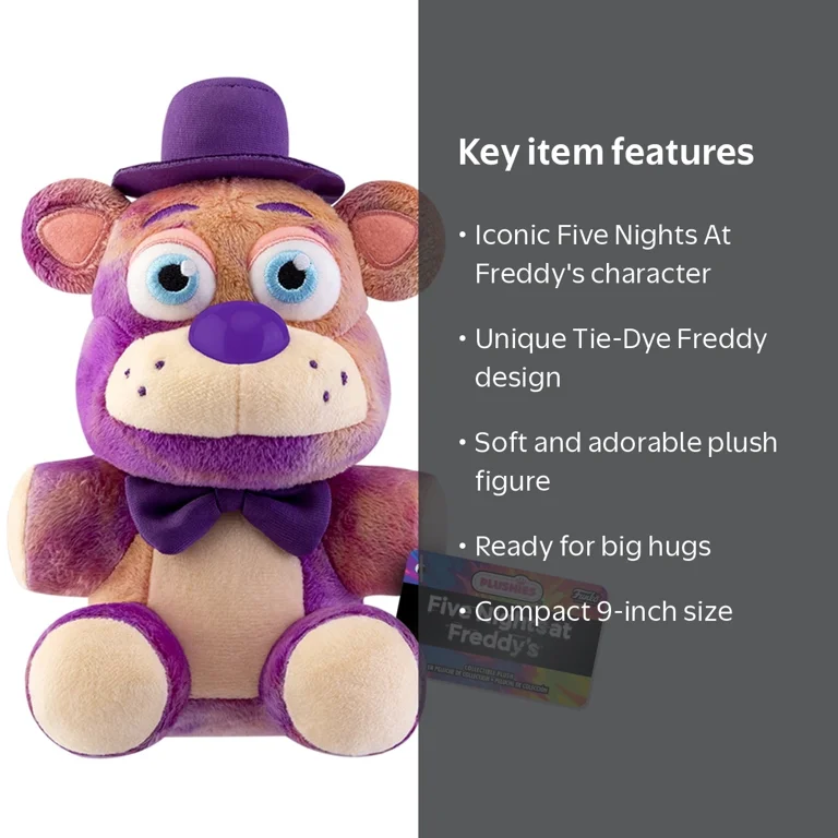 Funko, Plush: Five Nights At Freddy's Tie-Dye Freddy, 9-inch