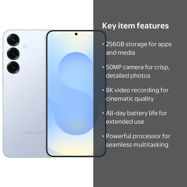 Samsung, Android Smartphone, Galaxy S25 Plus 256GB, Icyblue