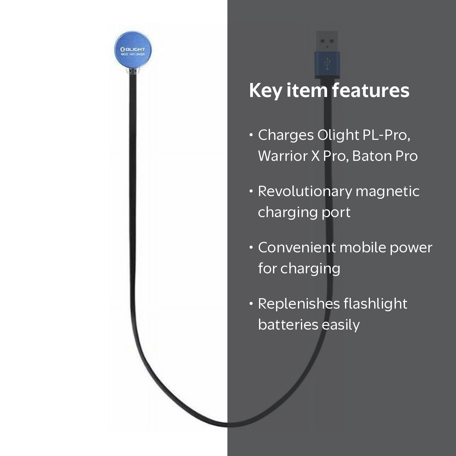 olight flashlight battery charger Ostation X 3-in-1 Automatic Rechargeable AA and vehicle chargers. Olight MCC3 Magnetic USB Charging