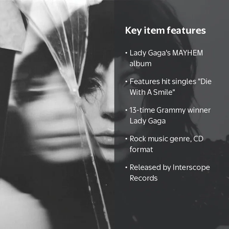 Lady Gaga, MAYHEM, Music & Performance, CD, 2025 Release - Walmart.com