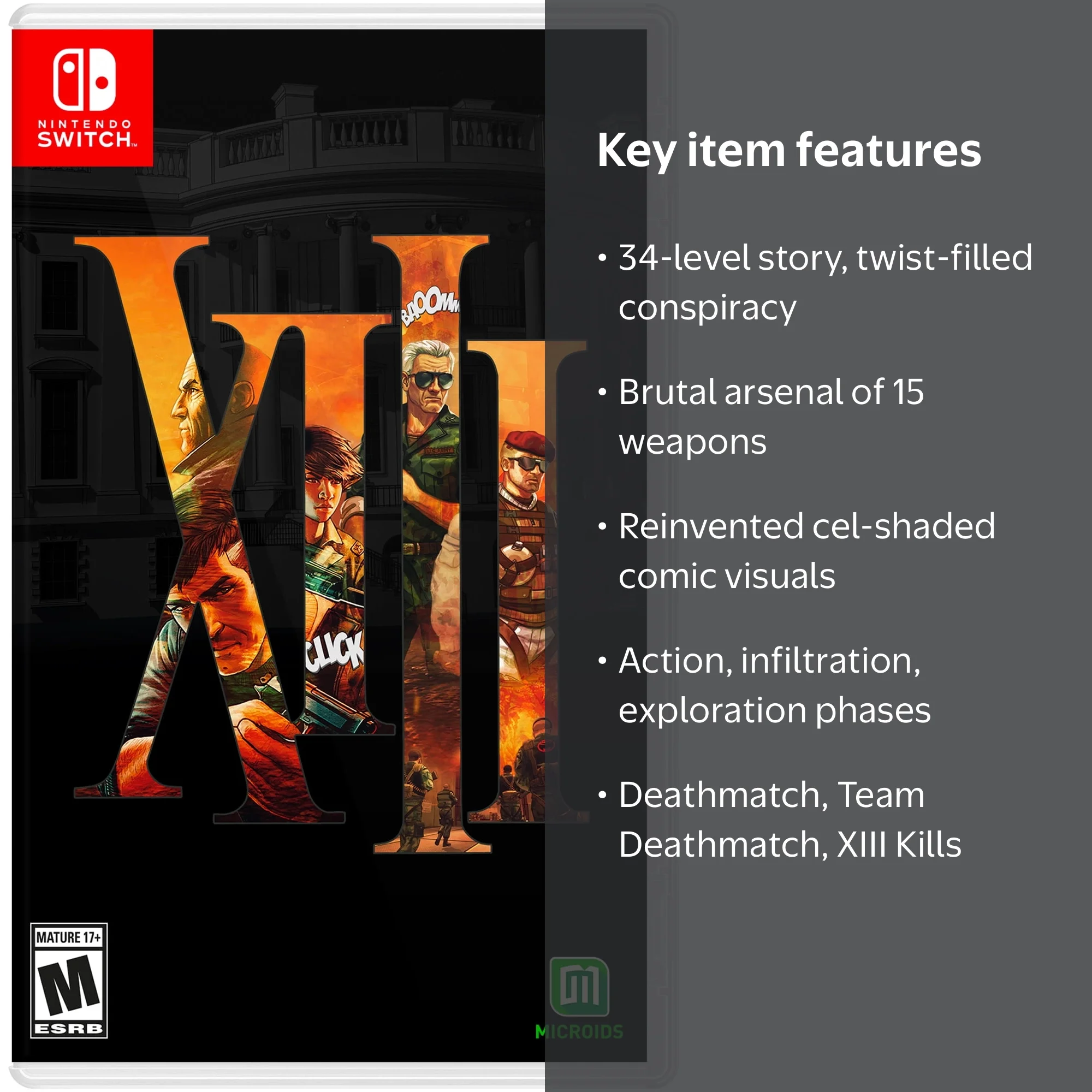 XIII Remake for Nintendo Switch - Adult Video Game with