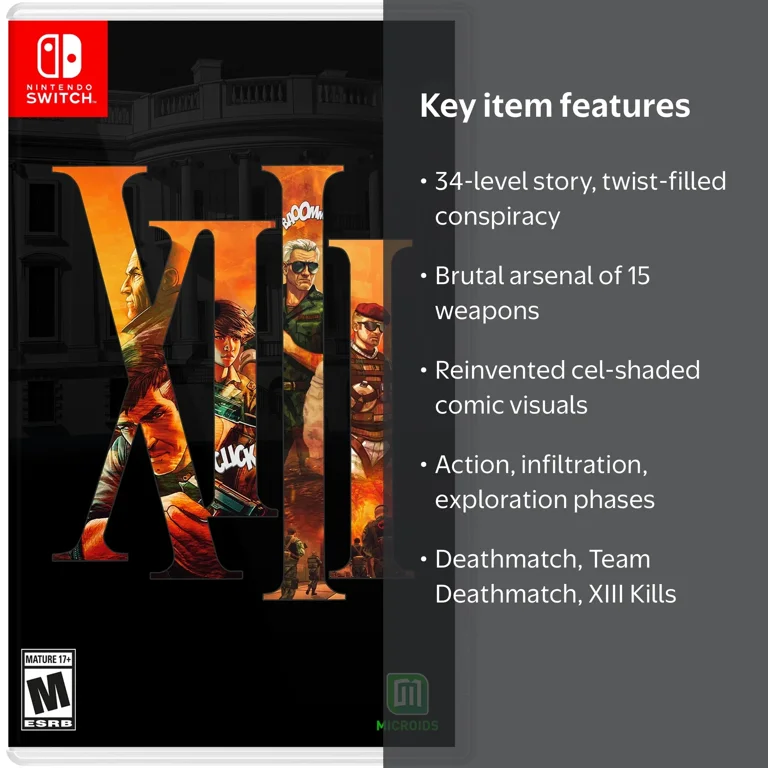 XIII Remake for Nintendo Switch - Adult Video Game with