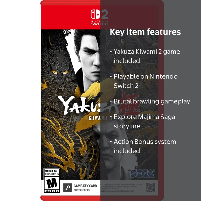 SEGA, Yakuza Kiwami 2, Game-Key Card, Nintendo Switch 2 - Walmart.com