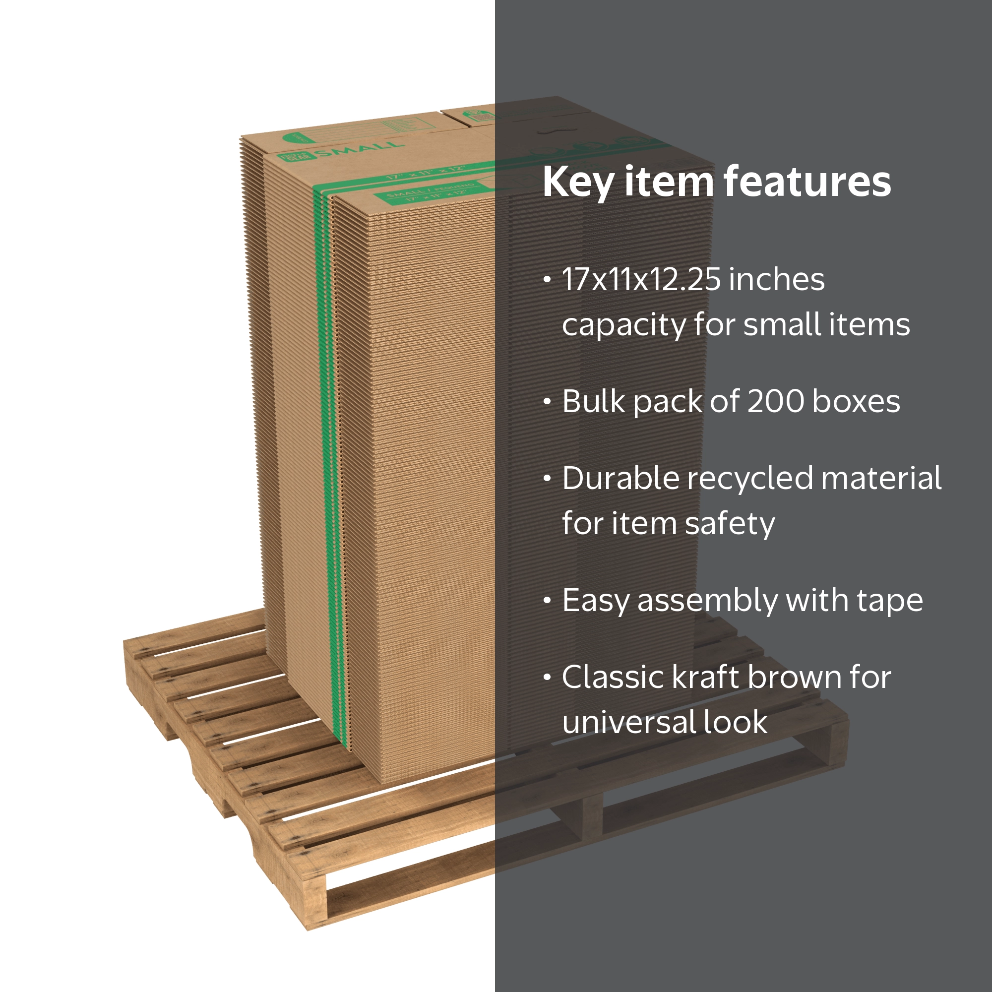 PG 17x11x12.25 Small Moving Box 200 Count - Walmart.com