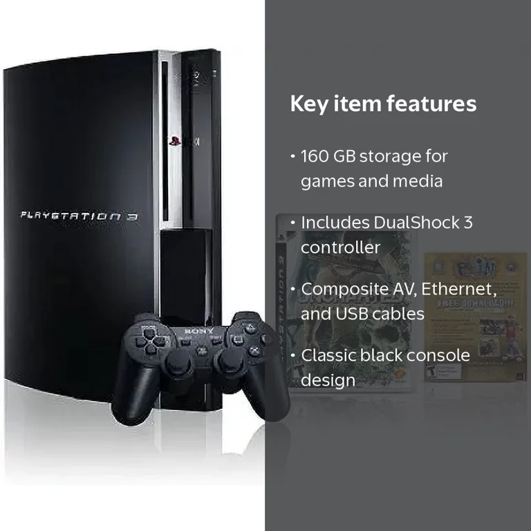 Sony PlayStation 3 160 FAT Console with Uncharted Drake's Fortune