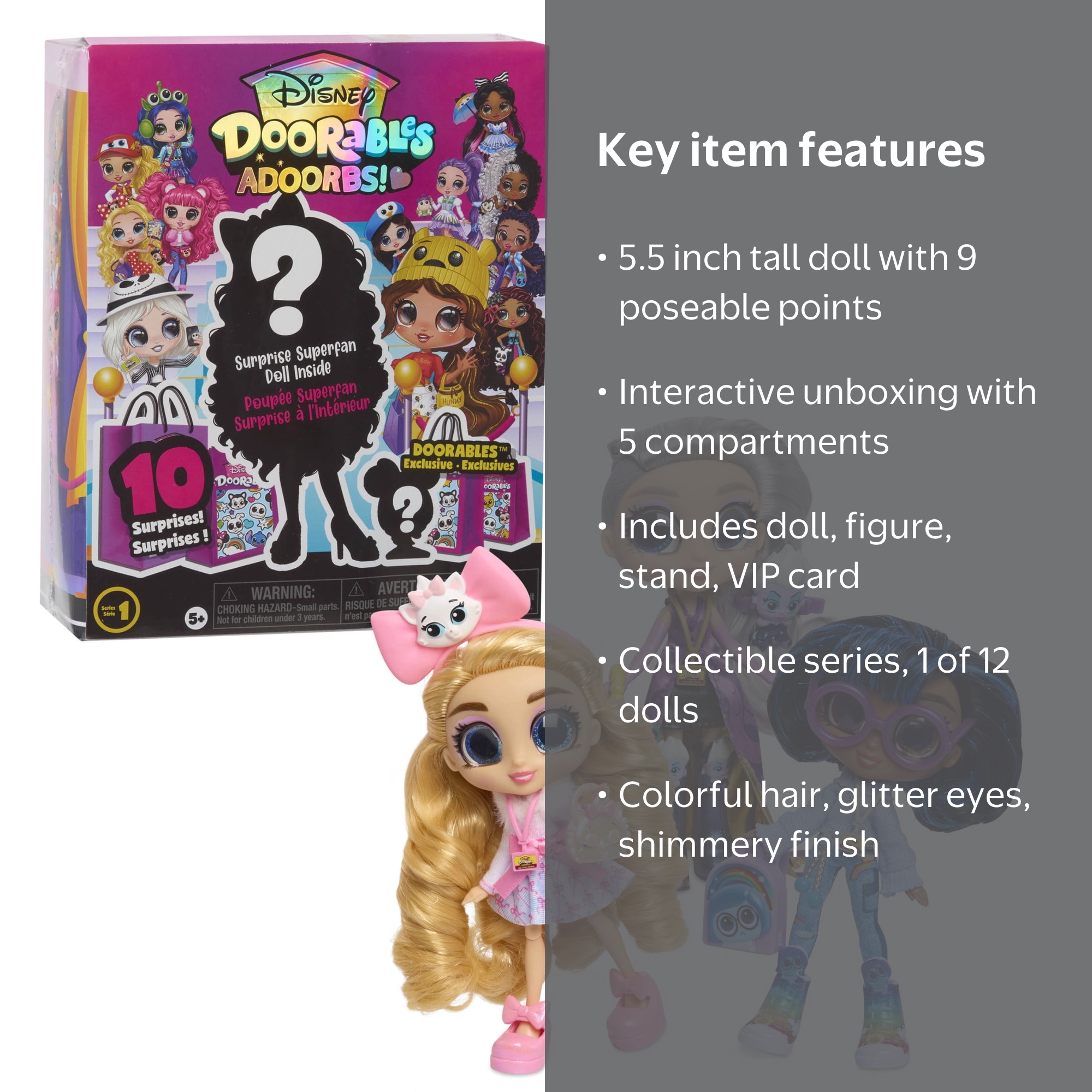 Disney, ADOORBS Doll, Series 1, 5.5-inch collectible toy - Walmart.com
