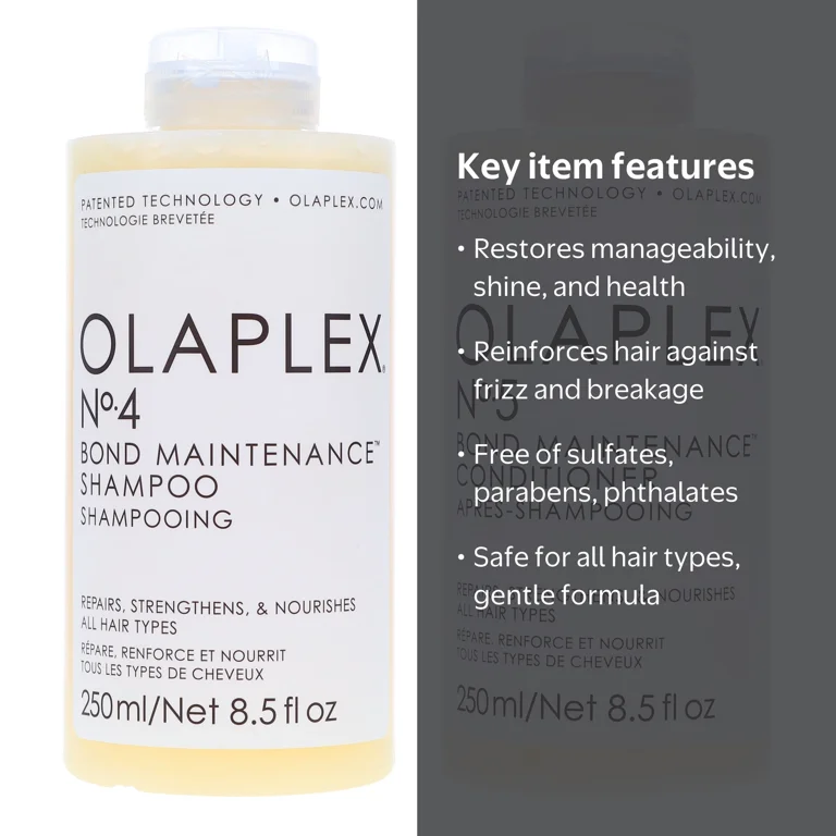Olaplex Bond Maintenance No. 4 Shampoo & No. 5 Conditioner, 8.5 oz