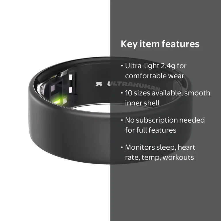 Ultrahuman Ring AIR Size 8 - World's Lightest Sleep-Tracking