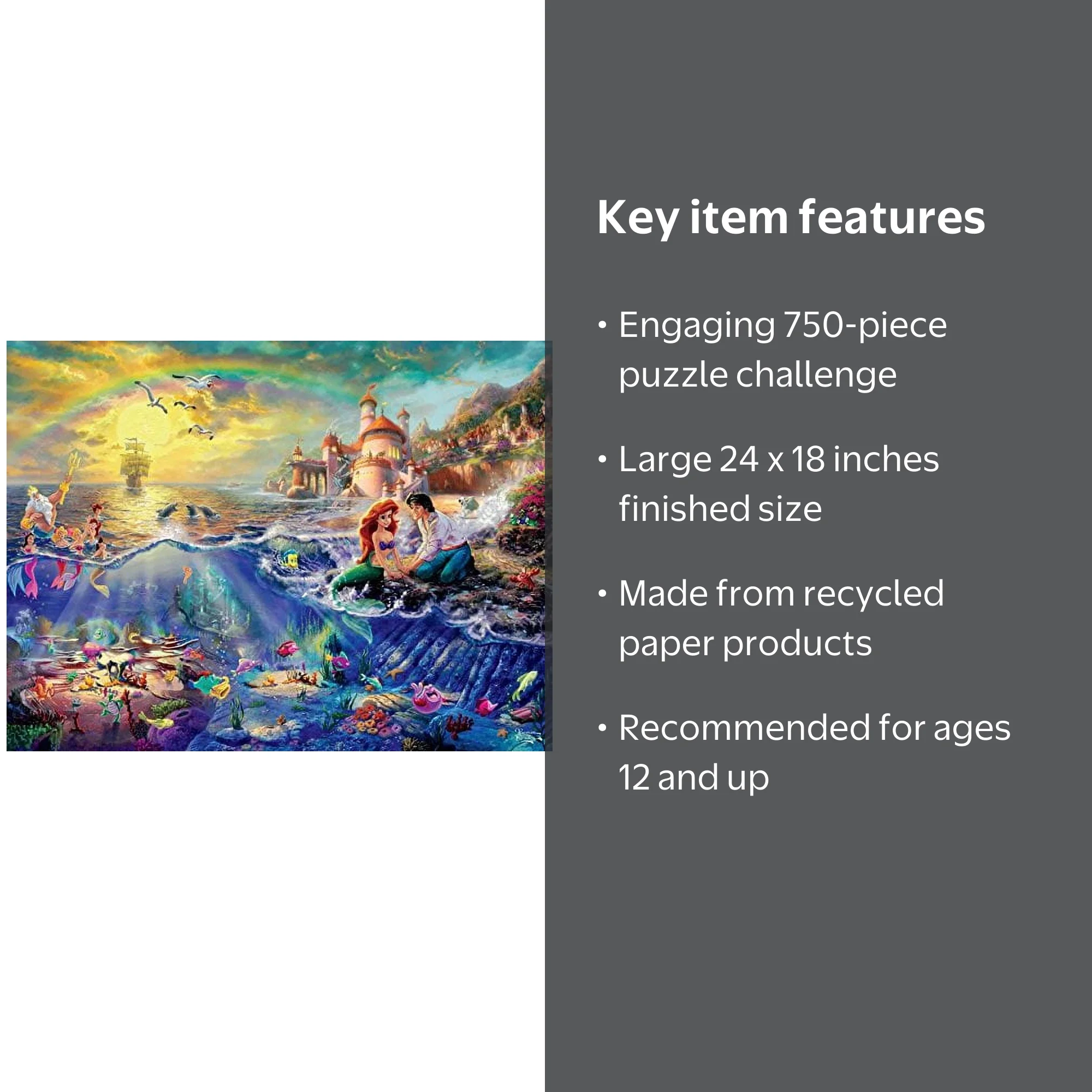 Ceaco - Thomas Kinkade Disney - The Little Mermaid - 750 Piece