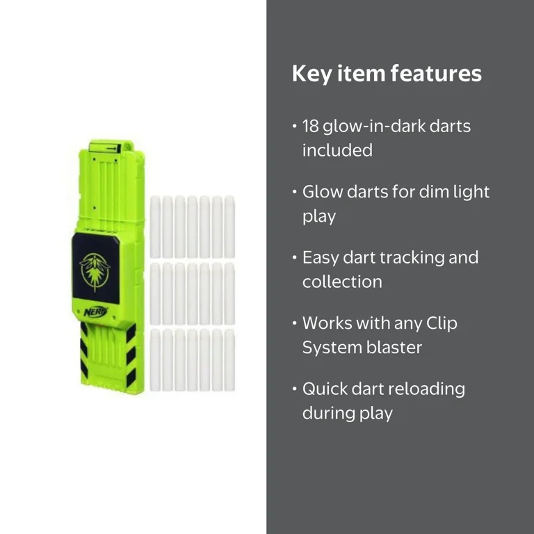 Nerf Firefly Mission Kit - Glow-in-the-Dark Clip System Blaster