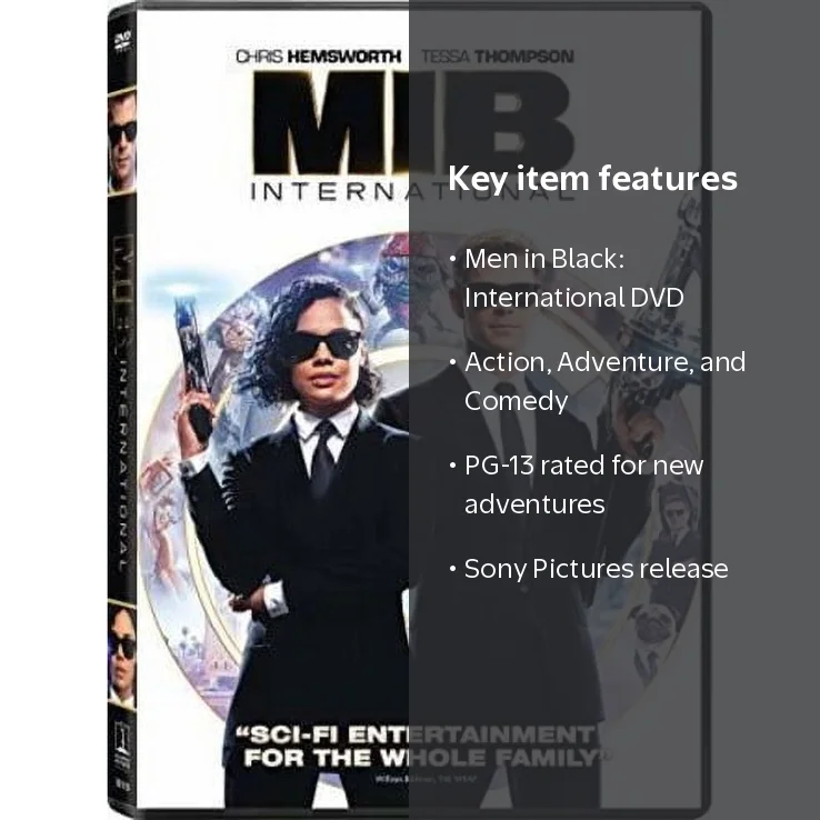 Sony Pictures, DVD Men in Black: International, PG-13, Action