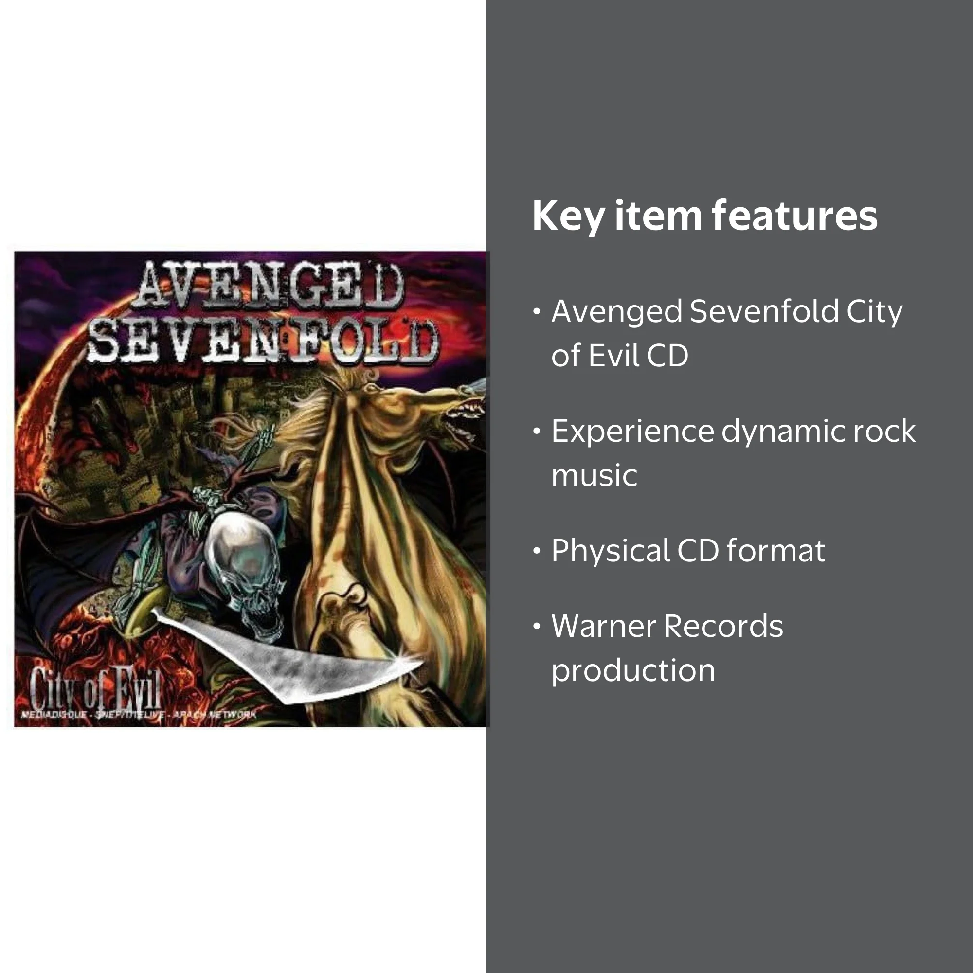 Avenged Sevenfold - City of Evil - Music & Performance - CD