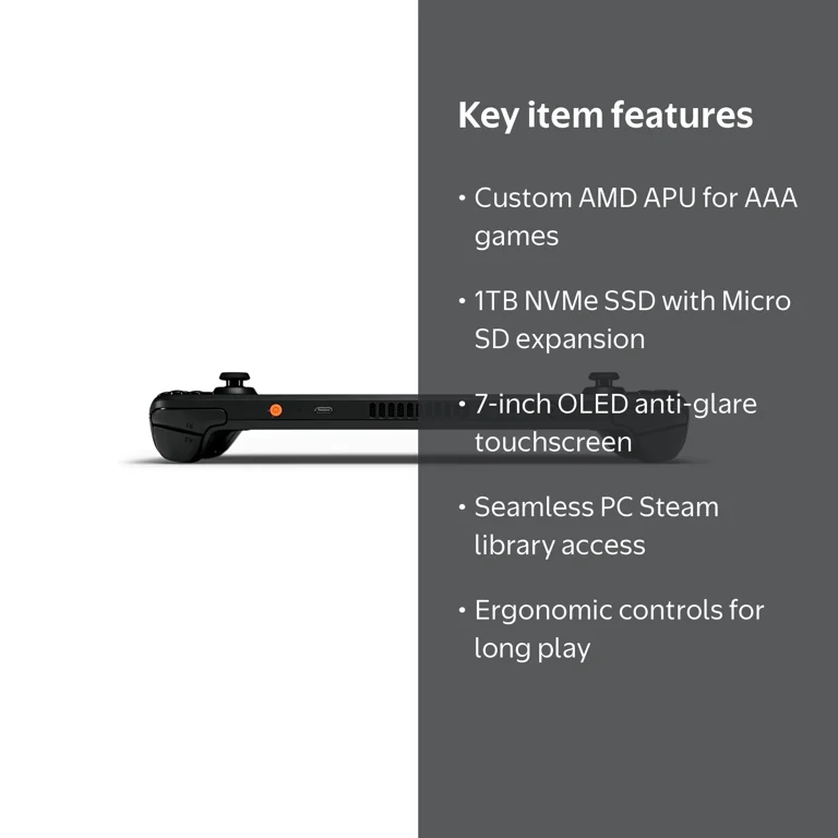 Valve Steam Deck 1TB Upgraded Handheld Gaming Console with Carring