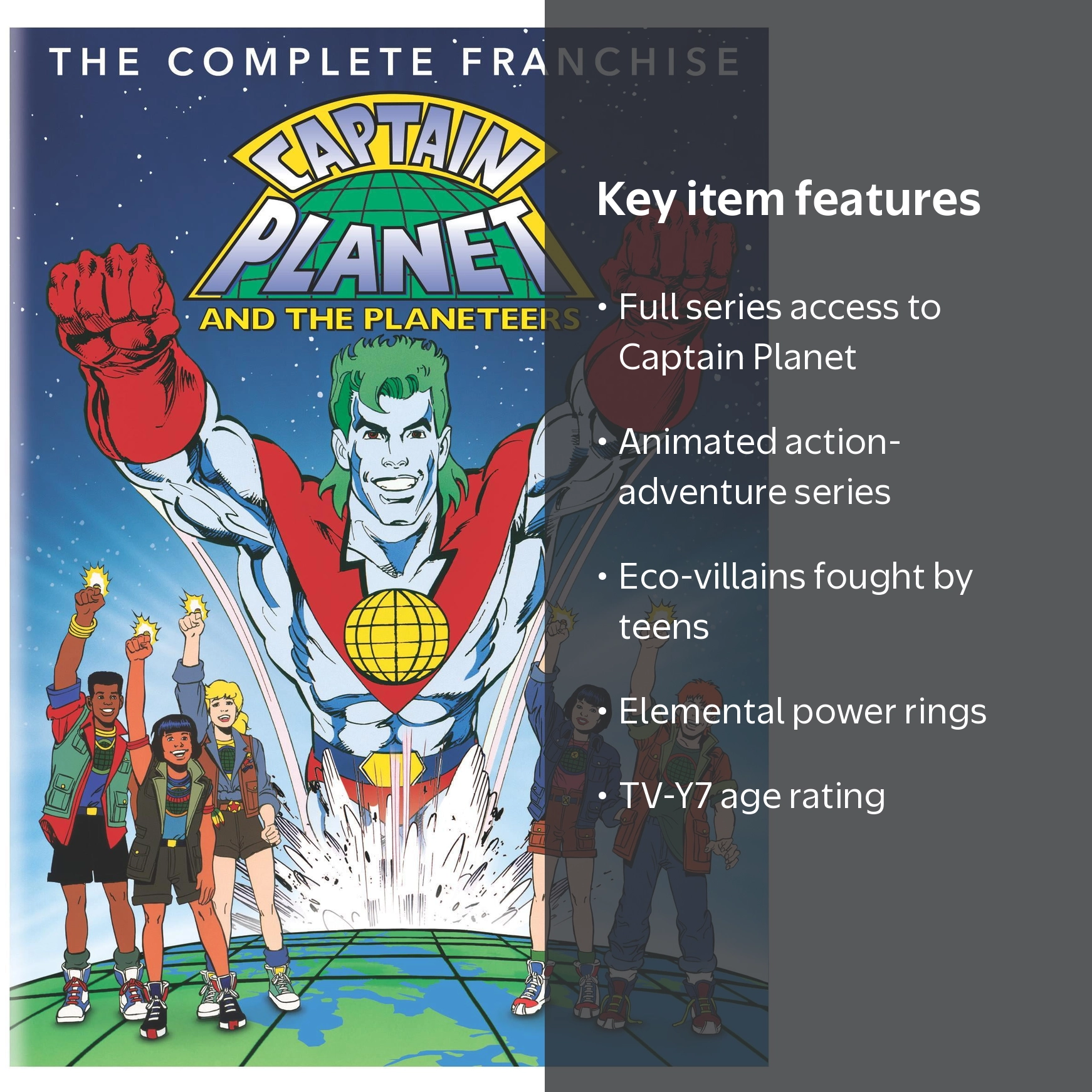 Captain Planet and the Planeteers: The Complete Series DVD, Action