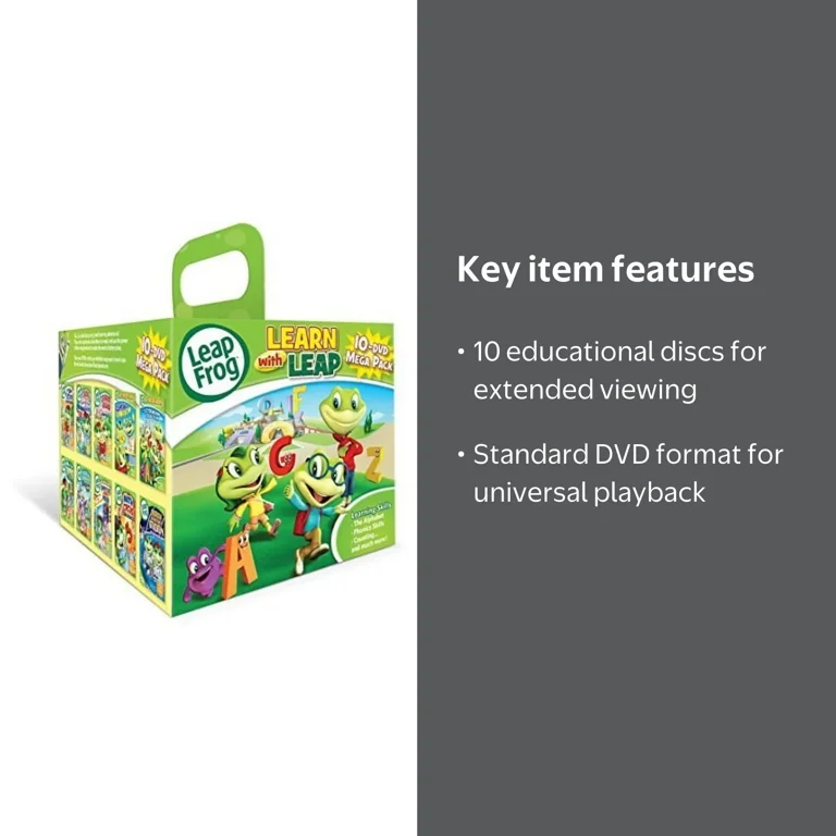 Leapfrog 10-DVD Mega Pack, DVD Collection for Kids - Walmart.com