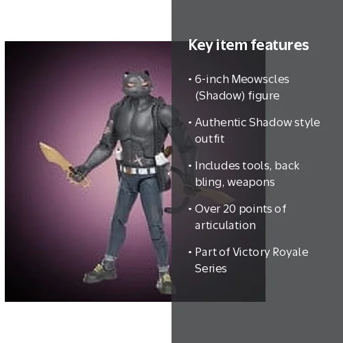 Fortnite Victory Royale Series Meowscles (Shadow) Action Figure