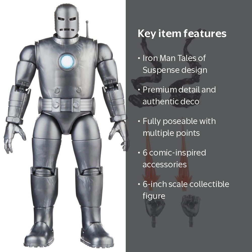 Hasbro Marvel Legends Series Iron Man Classic Heroes, Avengers
