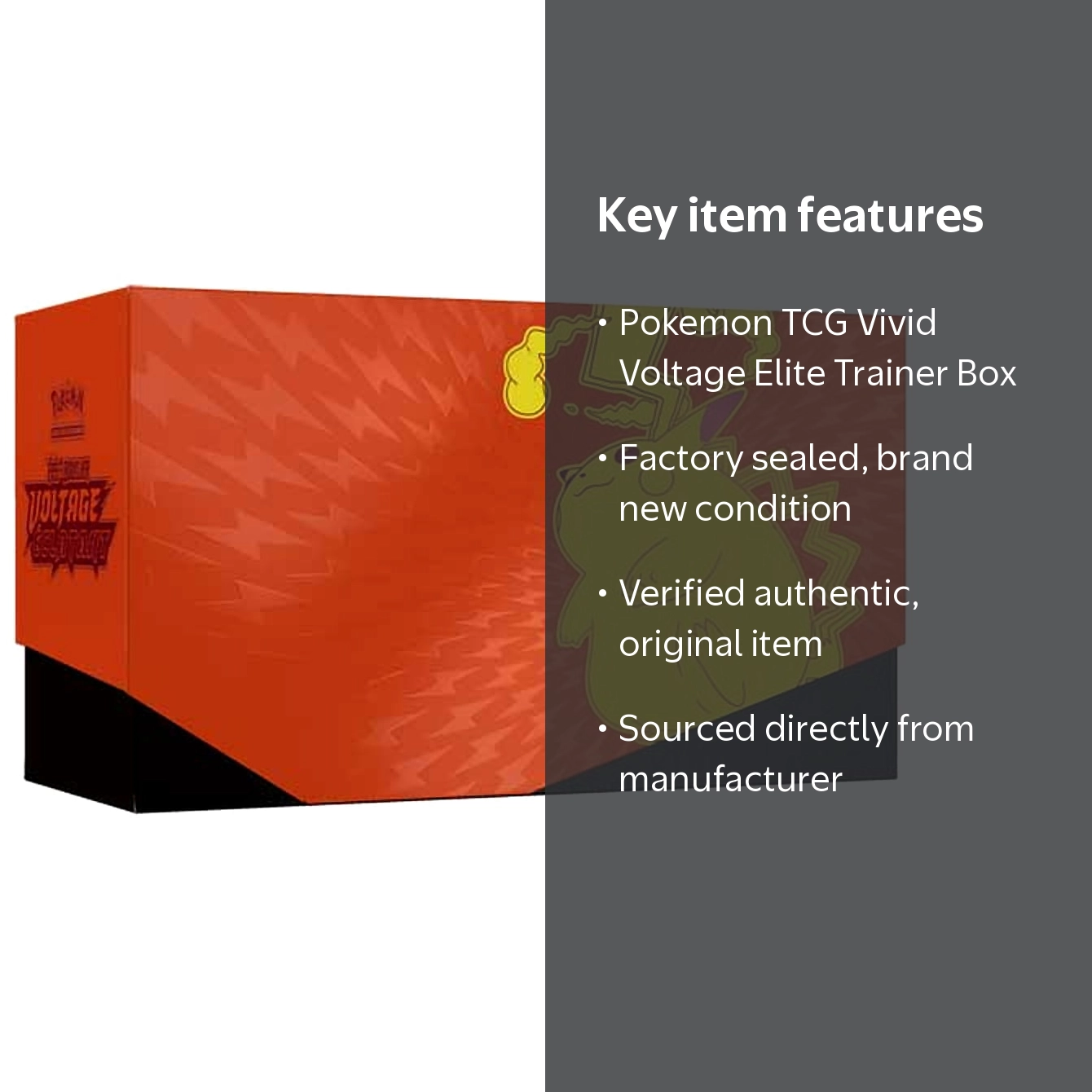 Nintendo, Pokemon TCG, Vivid Voltage Elite Trainer Box, 6 Packs