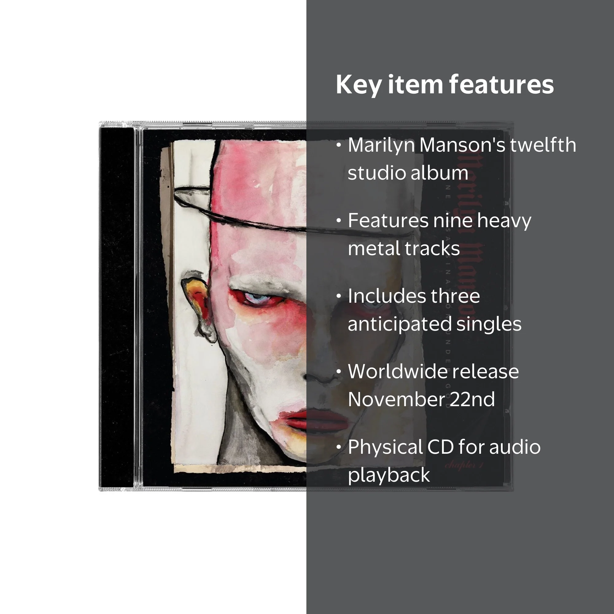 Marilyn Manson - One Assassination Under God - Chapter 1 - CD