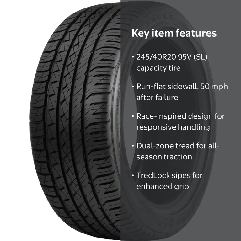 Goodyear Eagle F1 Asymmetric A/S ROF UHP 245/40R20 95V Tire for