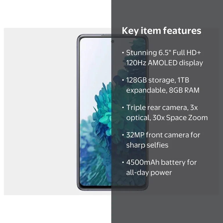 Samsung Galaxy S20 FE, 128GB, 6GB, 6.5