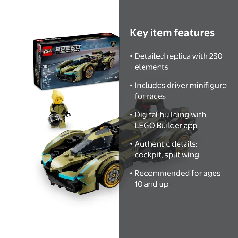 LEGO Speed Champions Lamborghini Lambo V12 Vision GT Super Car
