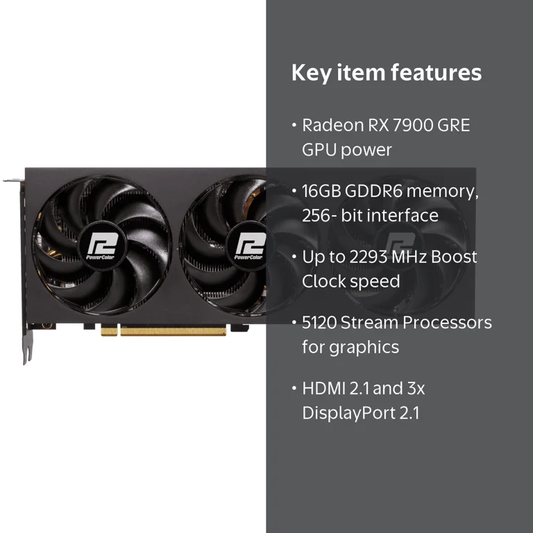 PowerColor Fighter Radeon RX 7900 GRE 16GB GDDR6 PCI Express 4.0