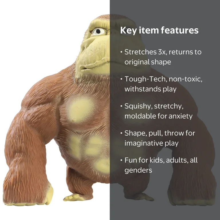 MonkeWorld, Stretchy Monkey, Squishies Fidget Toy, Stress Relief