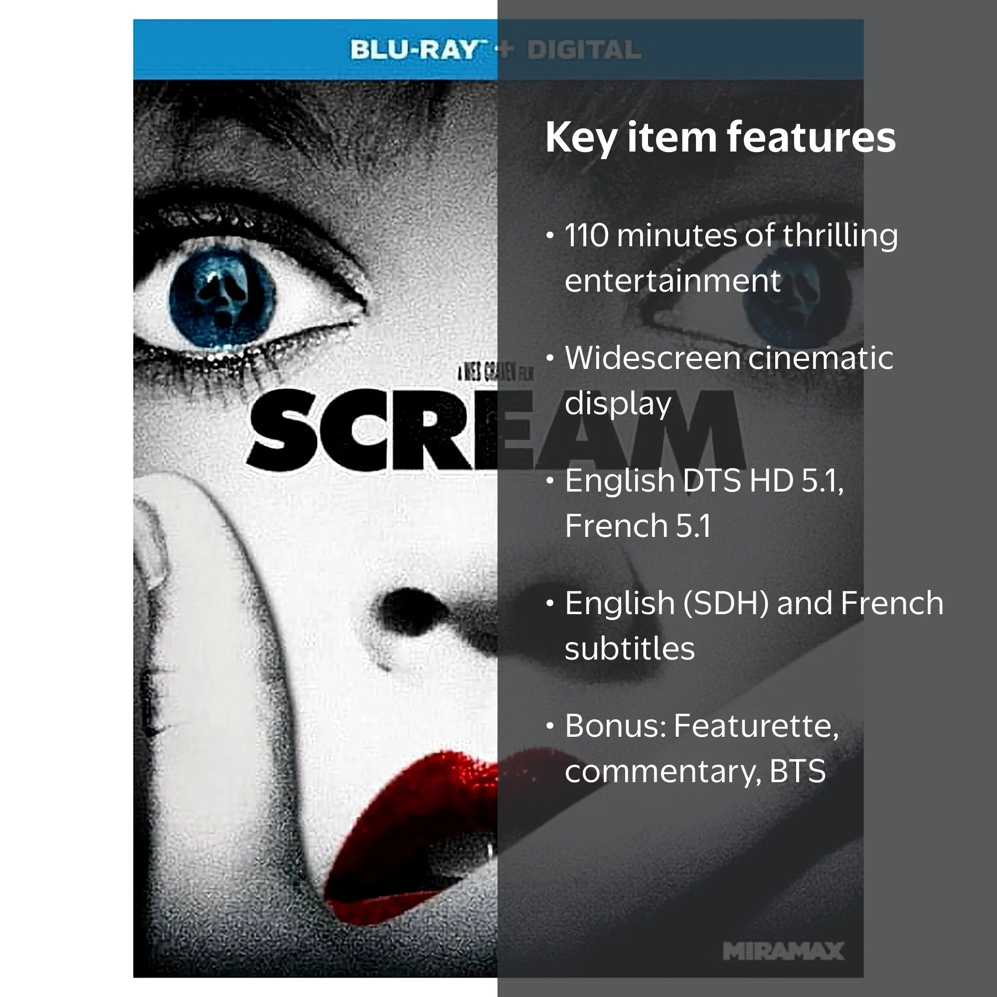 Scream (Blu-ray + DVD) - Walmart.com