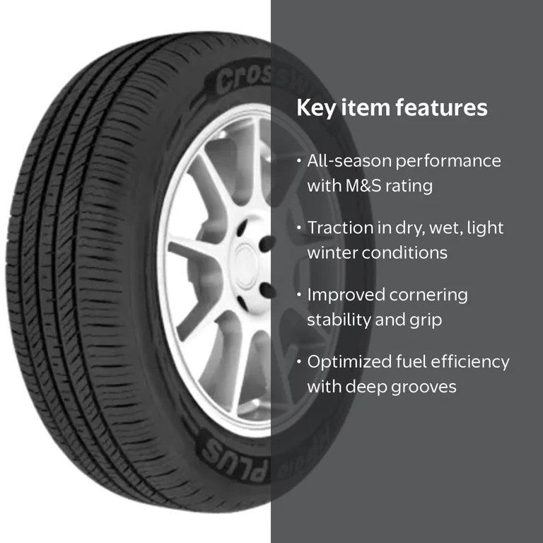 Crosswind HP010 245/60R18 105H All-Season Passenger Tire, 50K Mile