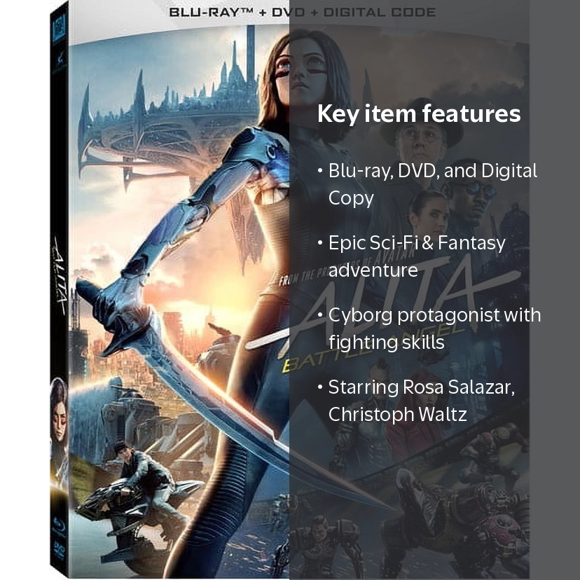 Alita: Battle Angel (Blu-ray + DVD + Digital Copy), 20th Century