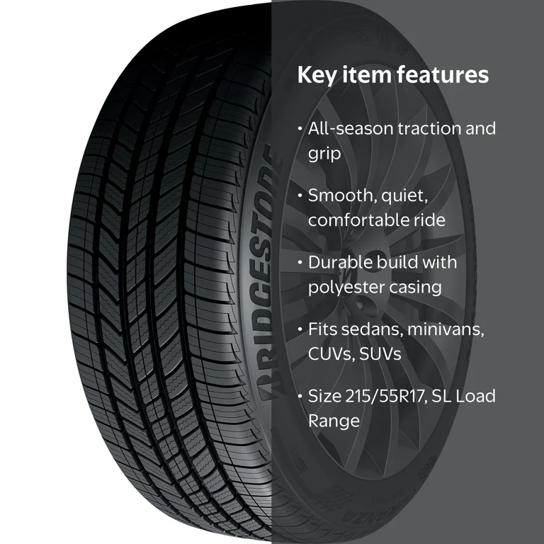 Bridgestone Turanza QuietTrack 215/55R17 Tire Touring - Walmart.com Bridgestone Turanza QuietTrack 215/55R17 Tire Touring - Walmart.com