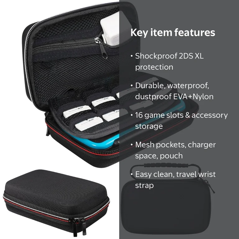 Nintendo 3DS 2DSソフト合計16個　収納ケース TSV Carrying Case for Nintendo 2DS XL, Durable EVA Protective