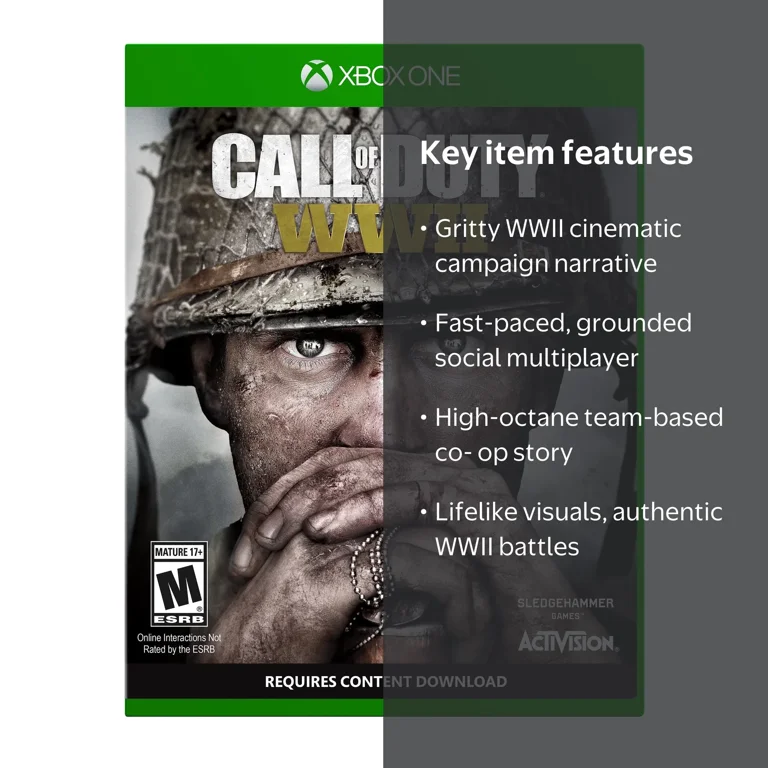 家庭用ゲームソフト Cod ww2 Activision's Call of Duty: WWII Game for Xbox One, 047875881129