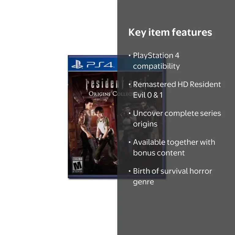 Capcom, Resident Evil Origins Collection, PlayStation 4