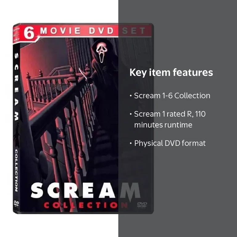Scream Collection 1-6 Horror Movie Multi-Pack (DVD) - Walmart.com