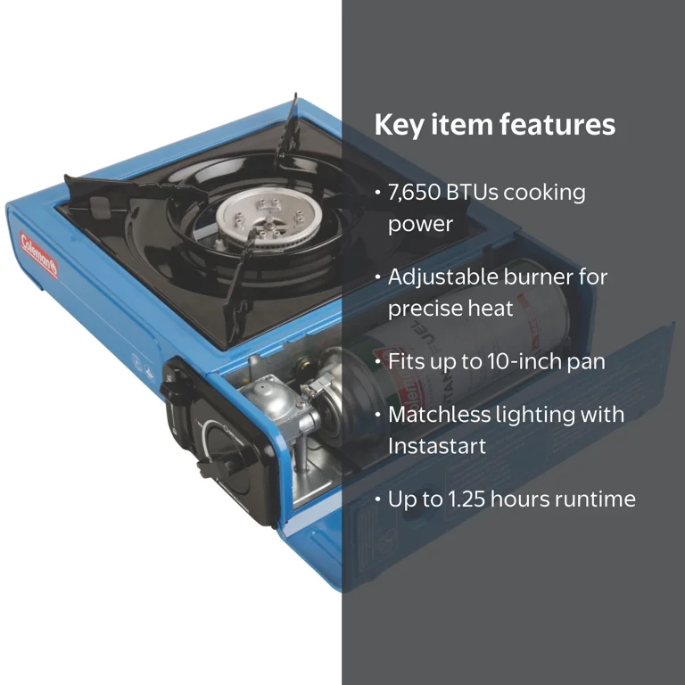 Coleman Portable 1 Burner Butane Camping Stove - Walmart.com