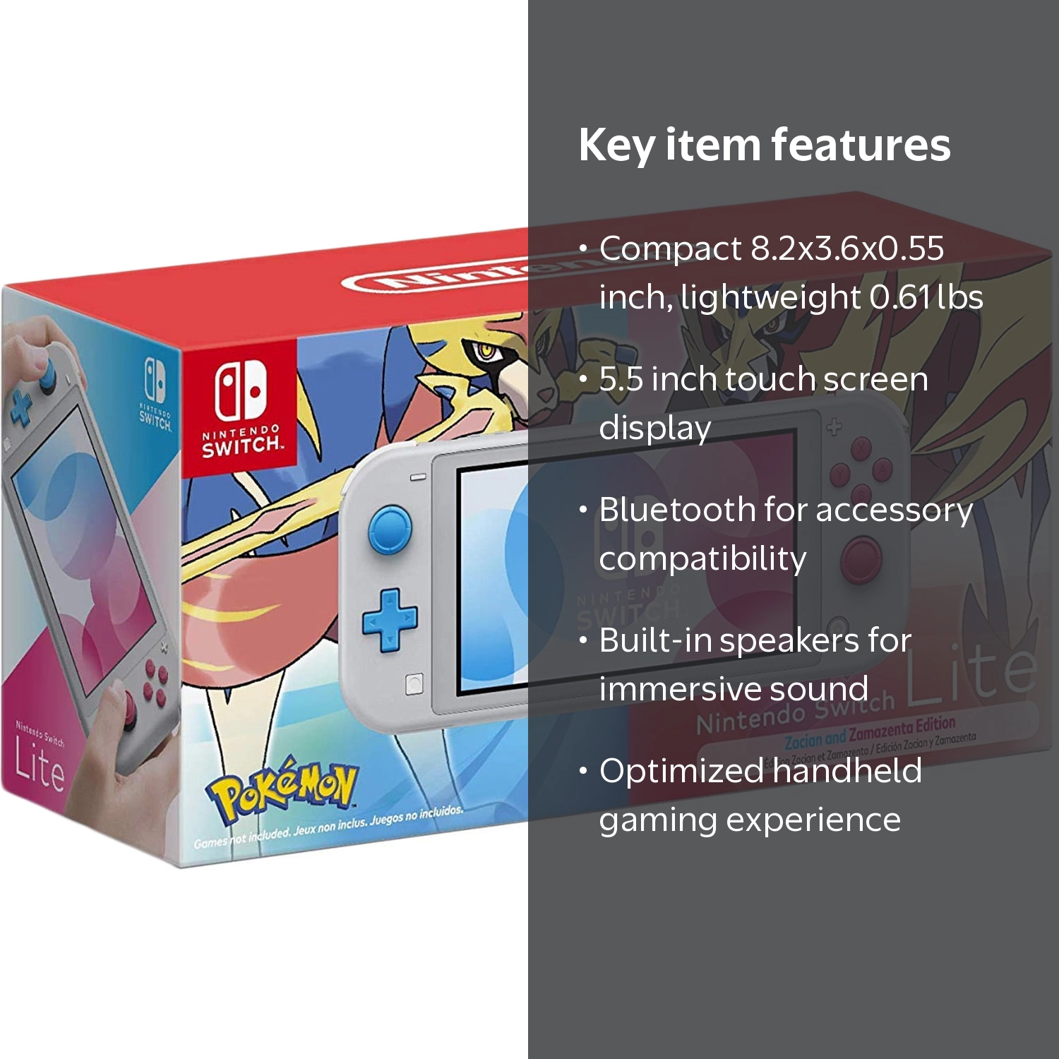 Nintendo Switch Lite - Zacian and Zamazenta Edition - Import